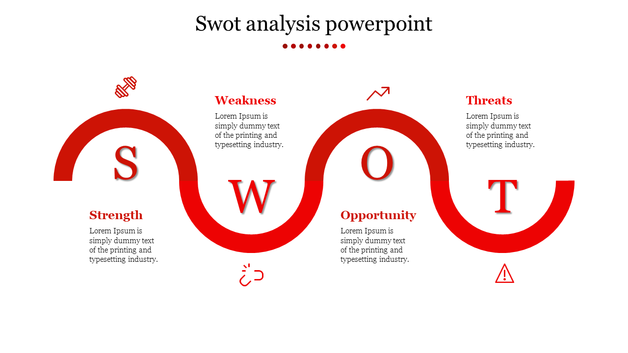 Free - Creative SWOT Analysis PowerPoint Slide Template Model